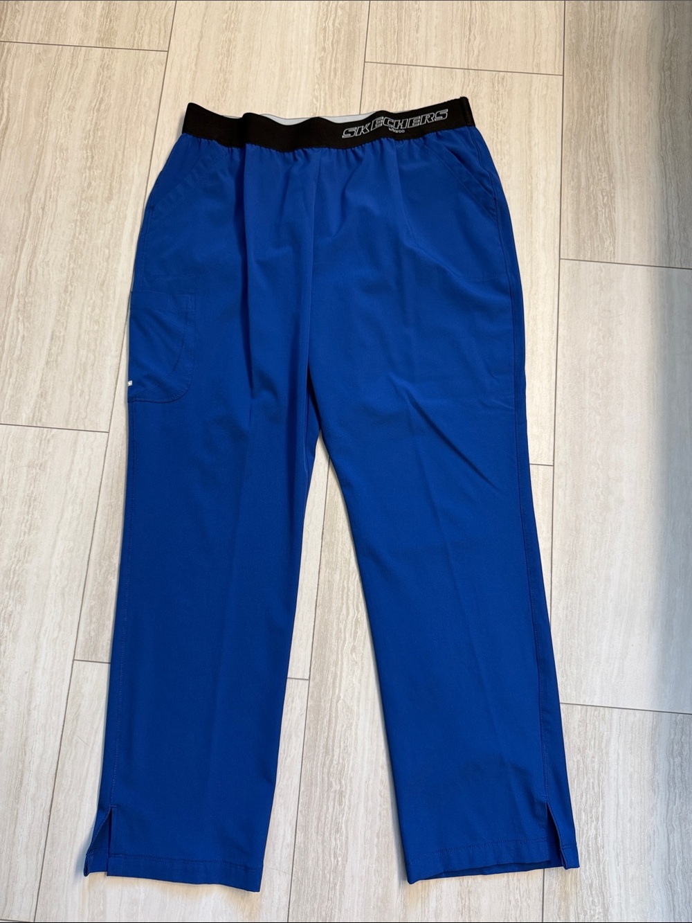 Woman’s Galaxy Blue Scrub Pants - Elastic Waist